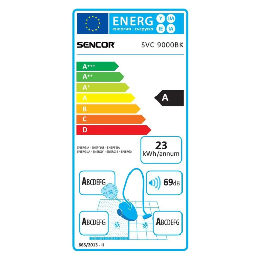 SENCOR SVC 9000BK 4AAAAEcoPower Porszívó SENCOR - Image 5