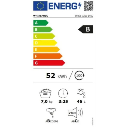 Whirlpool WRSB 7259 D EU Elöltöltős mosógép - Image 5