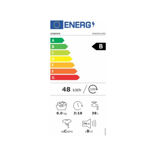 GORENJE WNGPI61SBS elöltöltős mosógép - Image 6