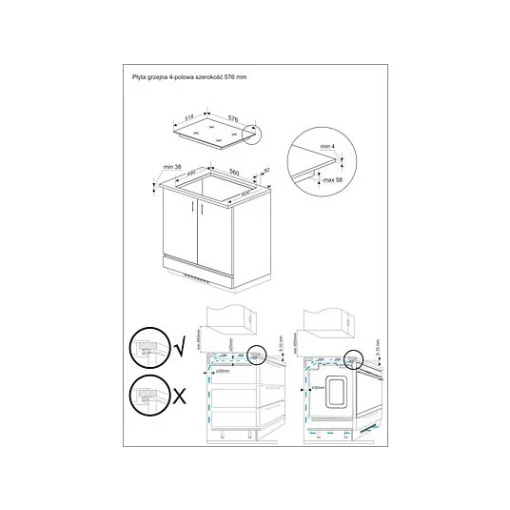 Amica DS 6401 B (PC6400ZH) (23478) Beépíthető kerámia főzőlap - Image 3