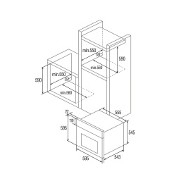 Alternative view of CATA - Beépíthető sütő MDS-8007 WH