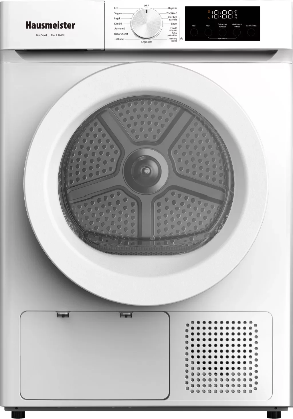 HAUSMEISTER HM 2701 HŐSZIVATTYÚS SZÁRÍTÓGÉP 8 KG