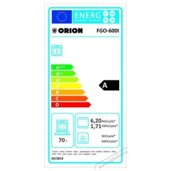 Alternative view of ORION FGO-600I Gáztűzhely, inox,  60x60 cm
