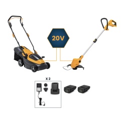 STIGA akkumulátoros fűnyíró COLLECTOR 136e Kit + GT 100e szegélynyíró (akkumulátorral és töltővel)  Cikkszám: 2B1342068/ST2