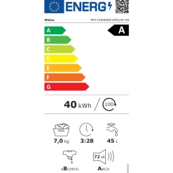 Alternative view of Midea MF110W80BA10/W-HR elöltöltős mosógép