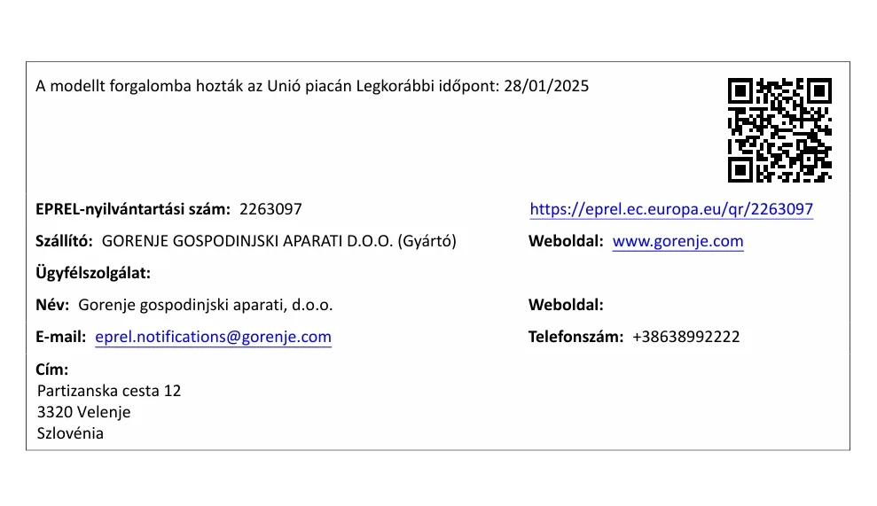 Gorenje NRK418DCW4 kombinált hűtőszekrény - Image 5
