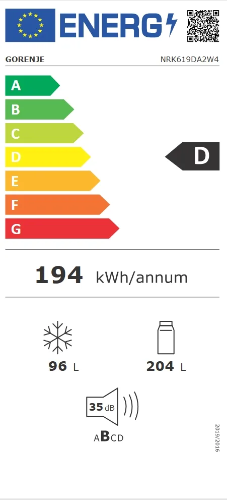 Gorenje NRK619DA2W4 kombinált hűtőszekrény - Image 4