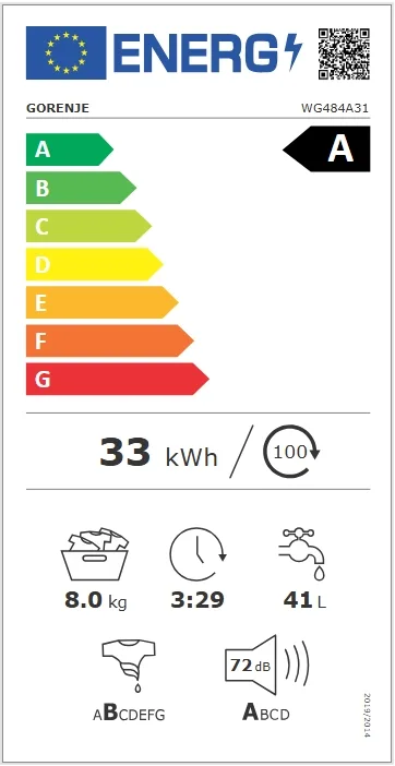 Gorenje WG484A31 elöltöltős mosógép - Image 2