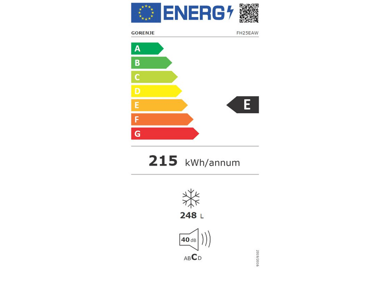 GORENJE FH25EAW G600 Szabadonálló készülék fagyasztóláda, 84.7 x 96.3 x 63 cm, 248 L - Image 3