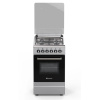 NOVACOOK T50GE INX Inox Gáz-elektromos tűzhely 50x60cm