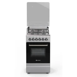 NOVACOOK T50GE INX Inox Gáz-elektromos tűzhely 50x60cm