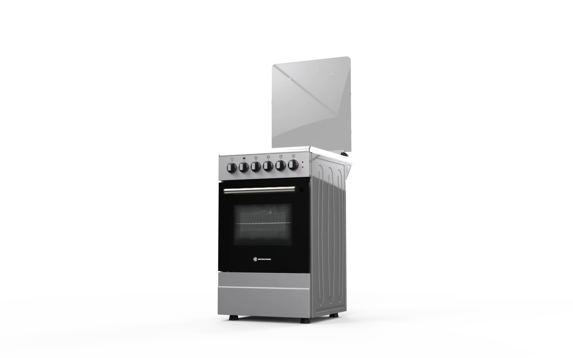 NOVACOOK T50GE INX Inox Gáz-elektromos tűzhely 50x60cm - Image 2