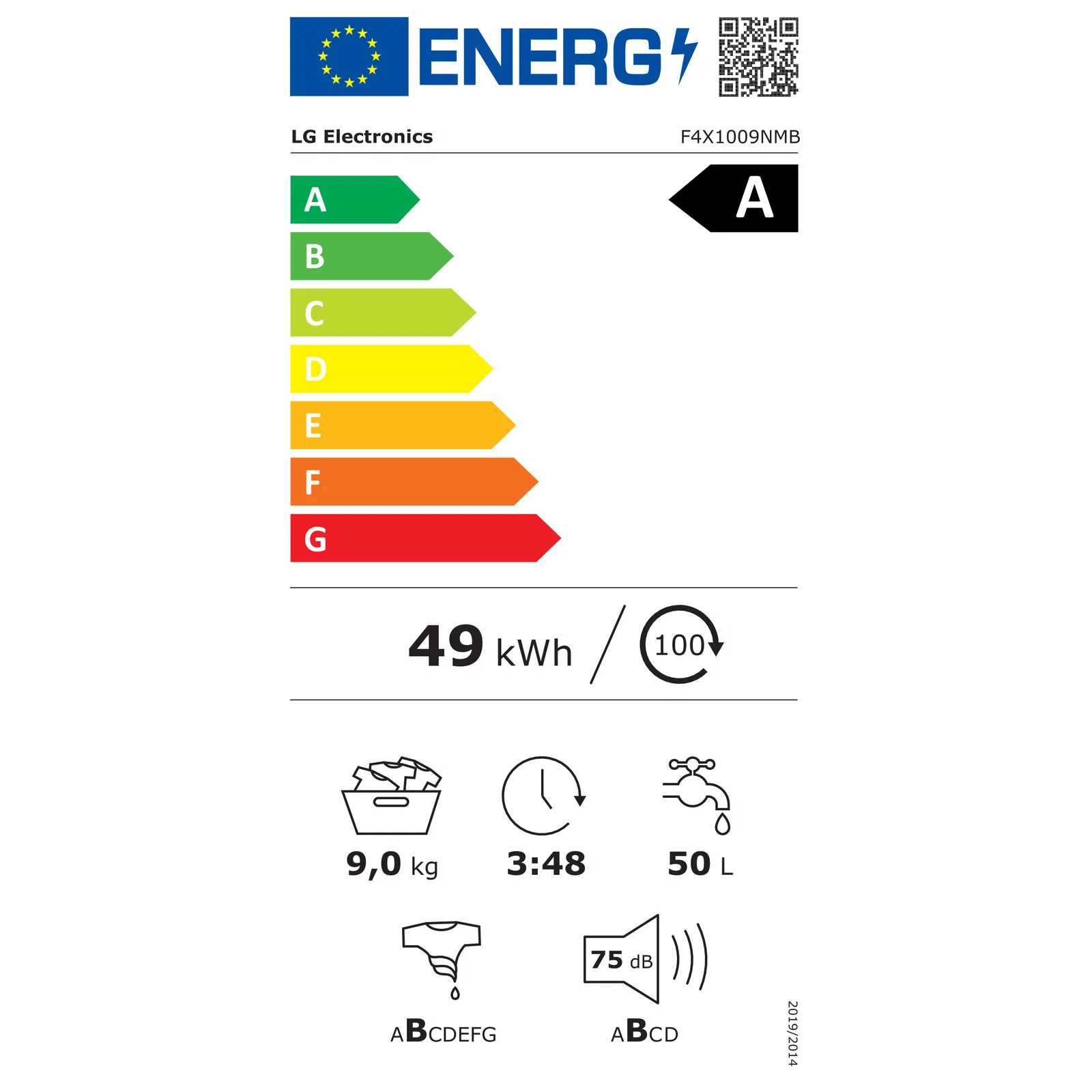 LG F4X1009NMB Elöltöltős mosógép 9 kg - Image 2