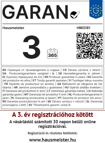 Hausmeister HM3181 kombinált hűtőszekrény - Image 4