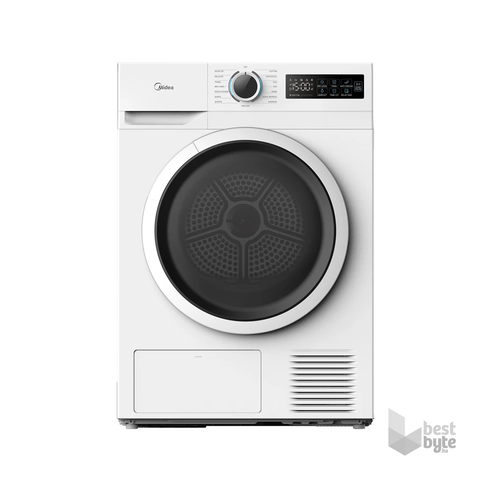 Midea MD110H80/W-HR fehér, 8kg, hőszivattyús szárítógép
