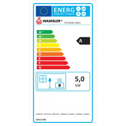 Alternative view of WAMSLER Denver kályha 5.0kw beige