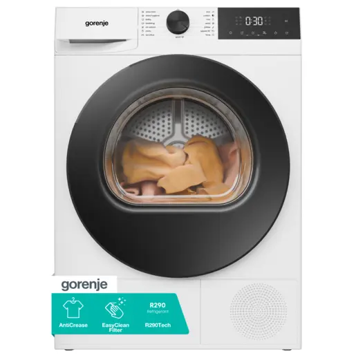 GORENJE G200 Szabadonálló hőszivattyús szárítógép, 7 kg DG2P7E
