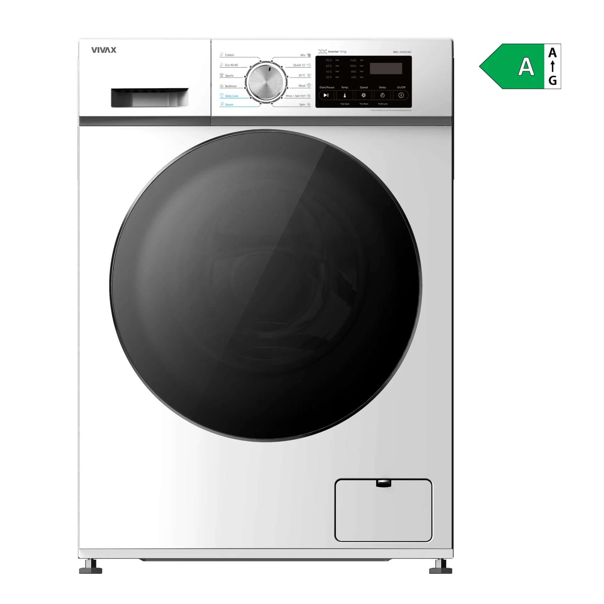 VIVAX elöltöltős mosógép WFL-141012CI